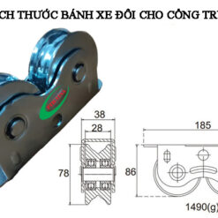 Kích thước bánh xe đôi